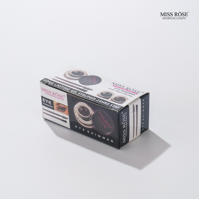 Miss Rose Gel Eyeliner - 2 color set Black and Brown | Miss Rose Com Pk | Official Store In Pakistan | 100% Authentic Makeup Products