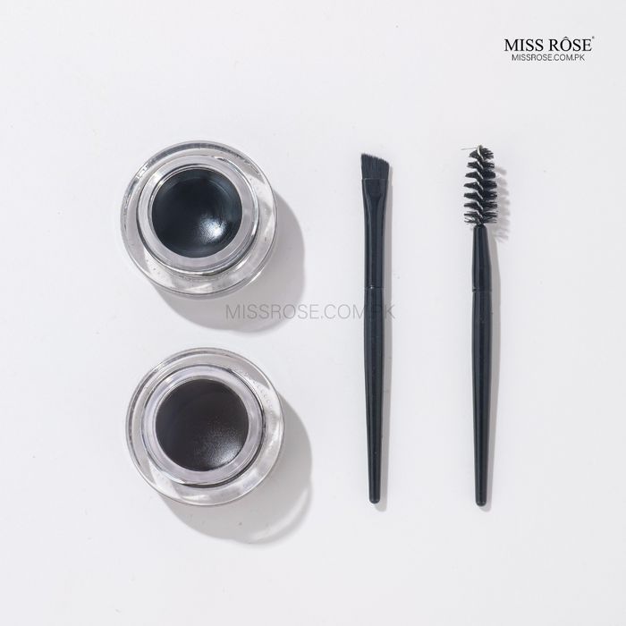Miss Rose Gel Eyeliner - 2 color set Black and Brown | Miss Rose Com Pk | Official Store In Pakistan | 100% Authentic Makeup Products