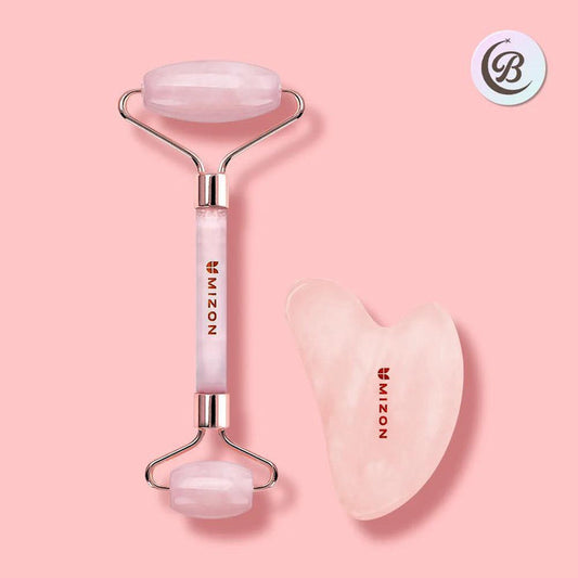 MIZON Facial Massage Roller And Gua-Sha Set