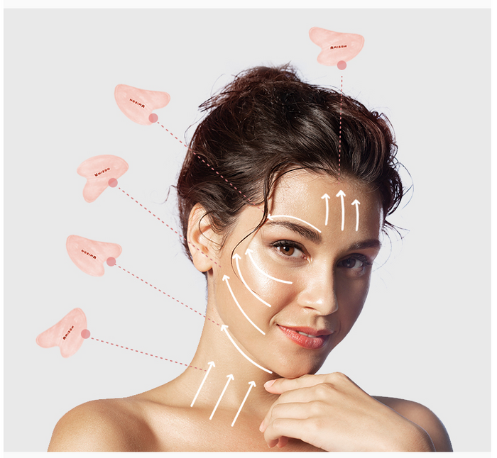 MIZON Facial Massage Roller And Gua-Sha Set