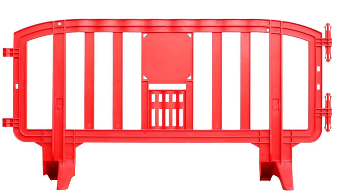 Movit Interlocking Plastic Pedestrian Barricade, 6.5 Ft. - Crowd Control Warehouse