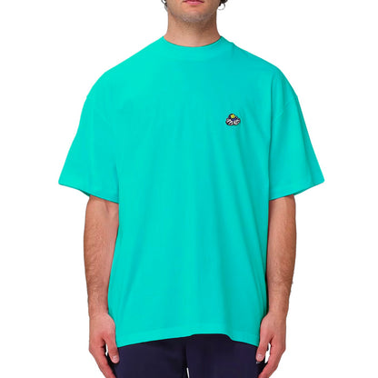 MSGM Crewneck Short-Sleeved T-Shirt Emerald Green