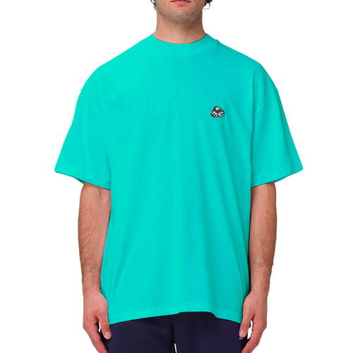 MSGM Crewneck Short-Sleeved T-Shirt Emerald Green