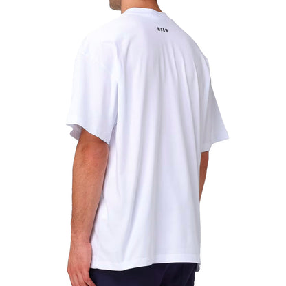MSGM Crewneck Short-Sleeved T-Shirt White