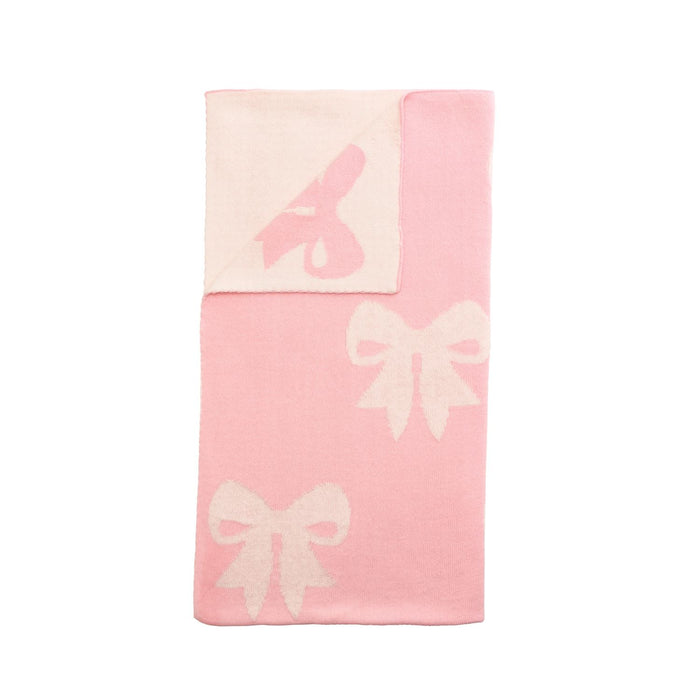 Mudpie- Bow Knit Blanket #11000283
