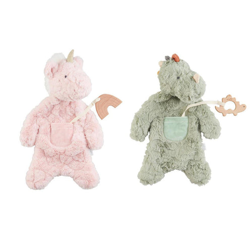Mudpie- Dino & Unicorn Teether Cuddlers #12110365