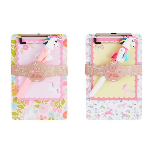 Mudpie- Unicorn Pen & Clipboard Sets #11620102