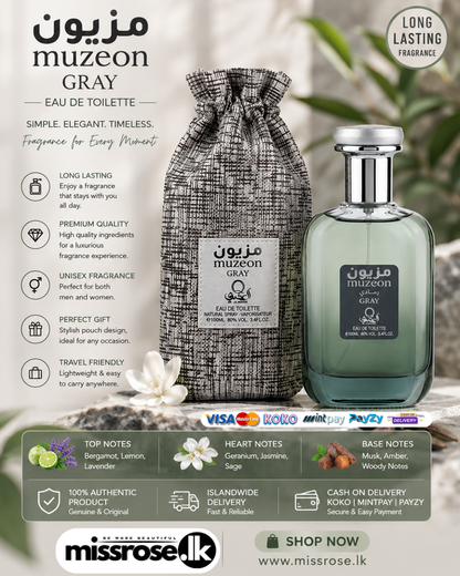 Muzeon Red & Muzeon Gray Eau De Toilette