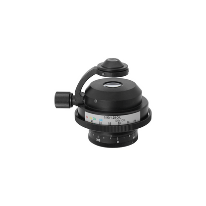 N.A 1.25 Microscope Polarizing Condenser, SKU PL03025351, three quarter front view