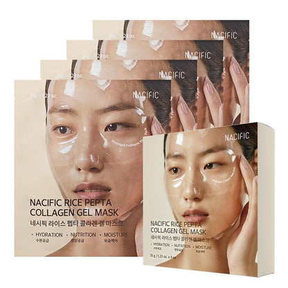 NACIFIC Rice Pepta Collagen Gel Mask 4 pcs