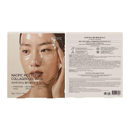 NACIFIC Rice Pepta Collagen Gel Mask 4 pcs