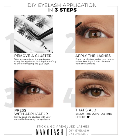 Nanolash Stick & Go Pre-glued Lashes Classy