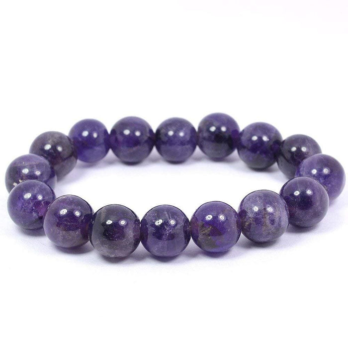 Natural Amethyst Stone Bead Bracelet