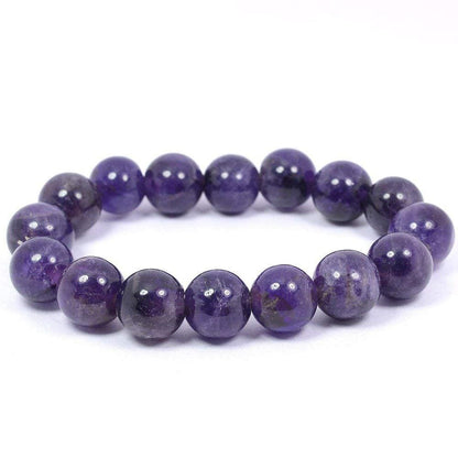 Natural Amethyst Stone Bead Bracelet