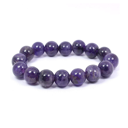 Natural Amethyst Stone Bead Bracelet