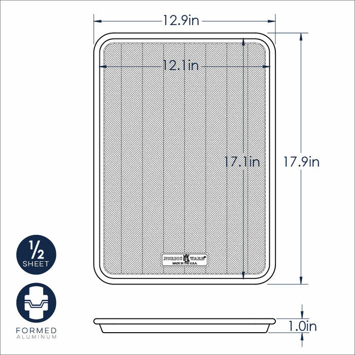 Naturals Prism Textured US Half Sheet Baking Pan 18" x 13"