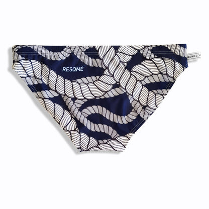 Navy rope brief swimwear