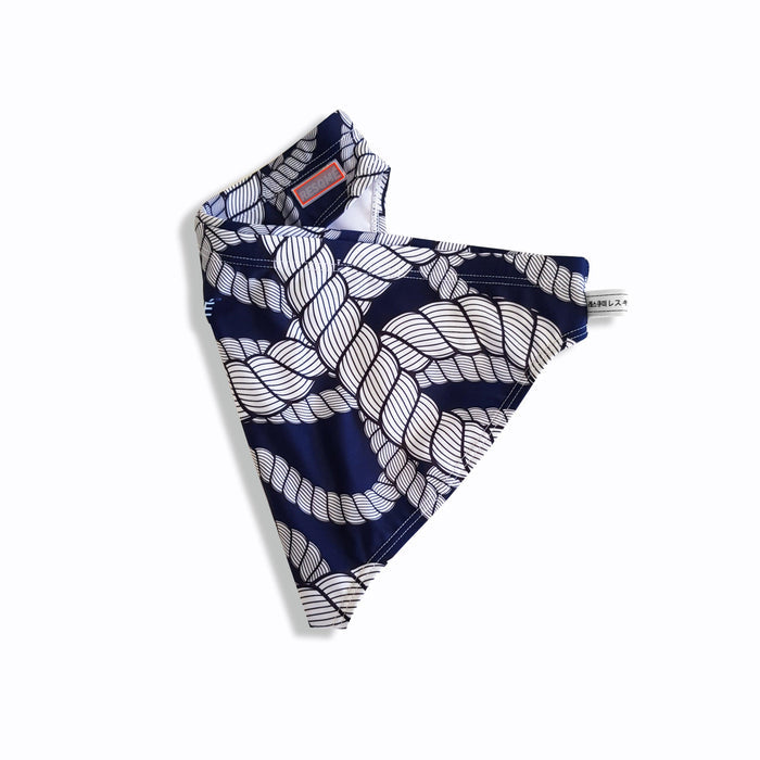 Navy rope brief swimwear