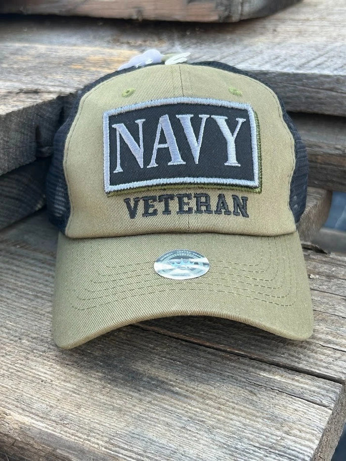 Navy Veteran Patch Cap
