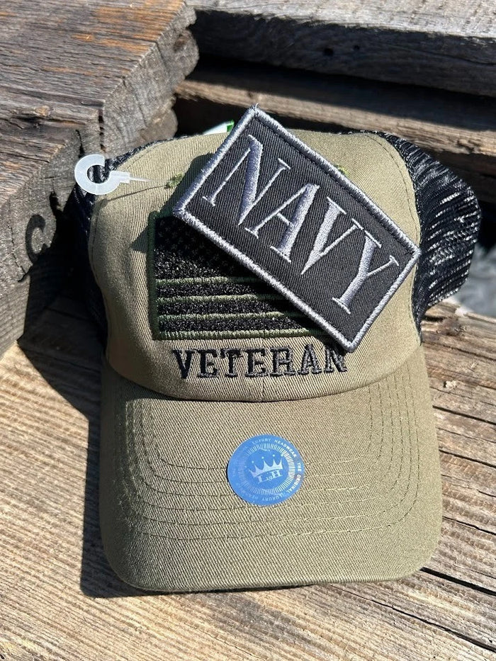 Navy Veteran Patch Cap