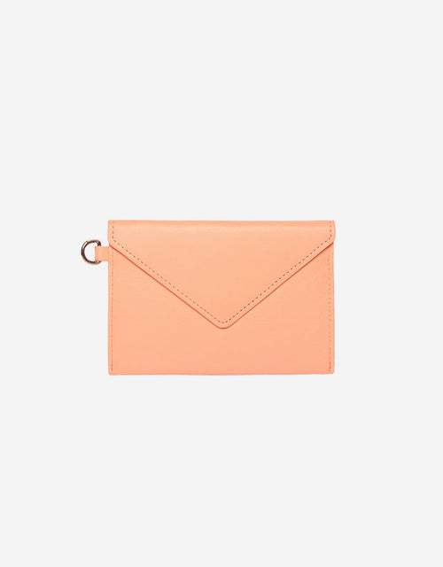 NECK ENVELOPE WALLET PEACH