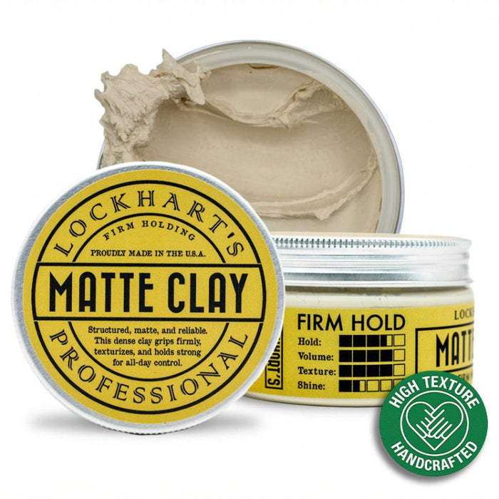 Medium/Firm Hold | Original Wax Based Matte Clay - Lockhart's Authentic Grooming Company, LLC