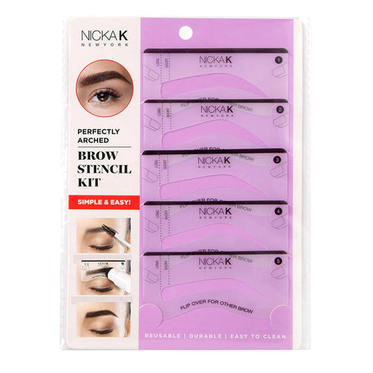 NICKA K Perfectly Arched Brow Stencil Kit - ikatehouse