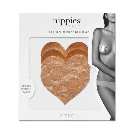 Nippies Size B Caramel Heart Nipple Covers