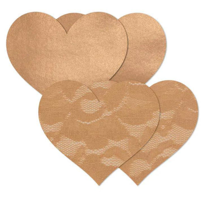 Nippies Size B Caramel Heart Nipple Covers