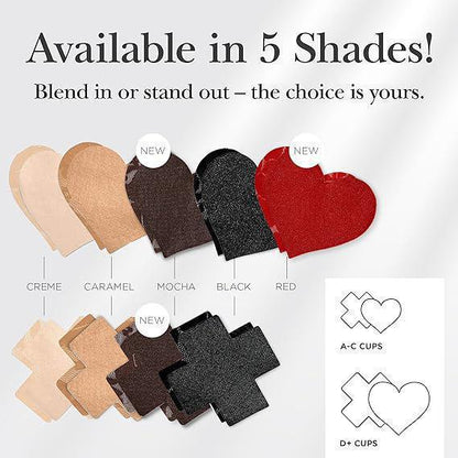 Nippies Size B Caramel Heart Nipple Covers