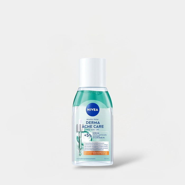 Nivea Micellar Water Derma Acne Care 125ml ماء ميسيلار نيفيا للعناية بالبشرة المعرضة لحب الشباب - Princess Cosmetics Qatar