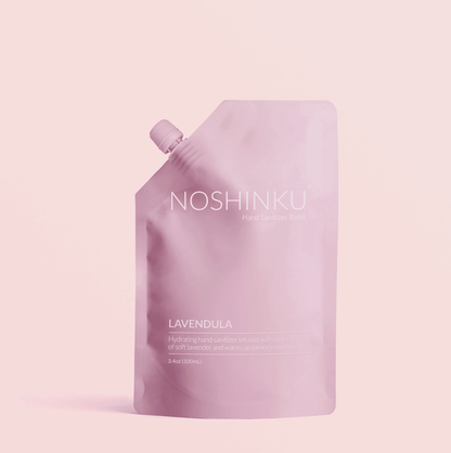 Noshinku Lavender Nourishing Hand Sanitizer Mini Travel Refill Pouch - Aesthetics By Kell