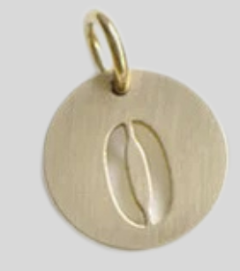 NUMBER BRASS CHARM