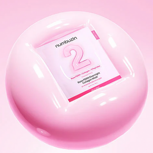 numbuzin No.2 Rose PDRN Overnight Collagen Mask 4pcs