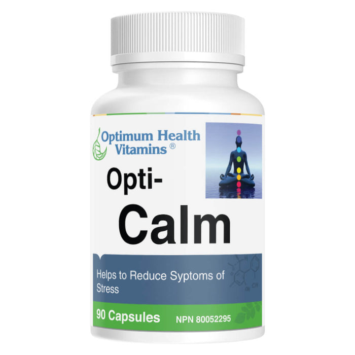 Bottle of Optimum Health Vitamins Opti-Calm 90 Vegi Caps