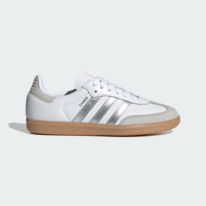 Adidas Originals Samba OG White Silver Lifestyle New Women Shoes Rare JI2725