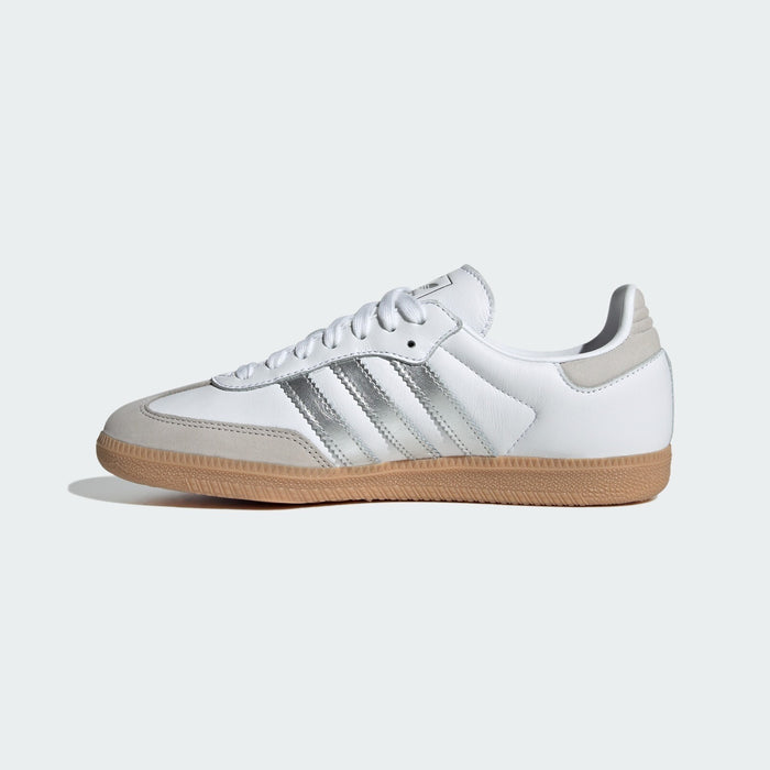 Adidas Originals Samba OG White Silver Lifestyle New Women Shoes Rare JI2725