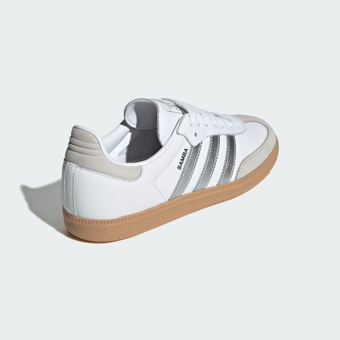 Adidas Originals Samba OG White Silver Lifestyle New Women Shoes Rare JI2725