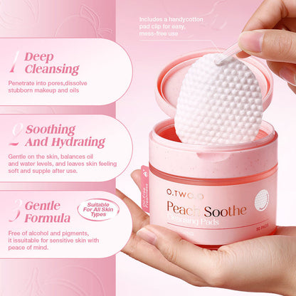 O.TWO.O PEACH SOOTHE CLEANSING PADS