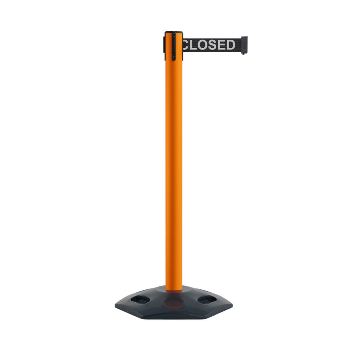 ORANGE / Black with "THIS LINE CLOSED" White Letters