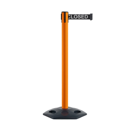 ORANGE / Black with "THIS LINE CLOSED" White Letters