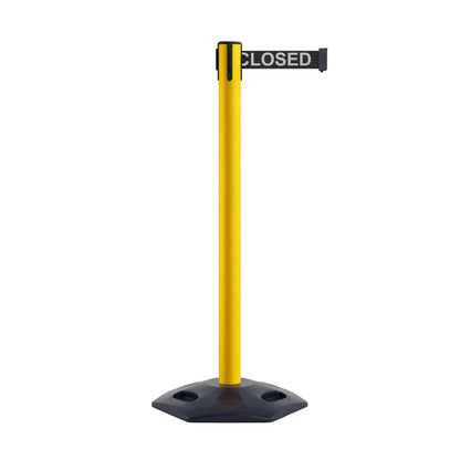YELLOW / Black with "THIS LINE CLOSED" White Letters
