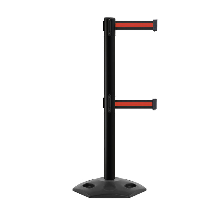 7.5 FT. / Black with Horizontal Red Stripe