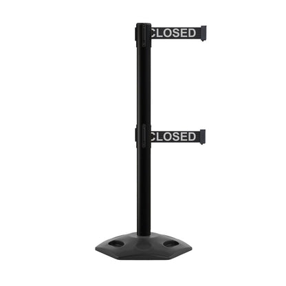 7.5 FT. / Black with "THIS LINE CLOSED" White Letters