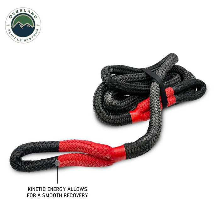 Overland Vehicle Systems Brute Kinetic Recovery Rope w/ Storage Bag