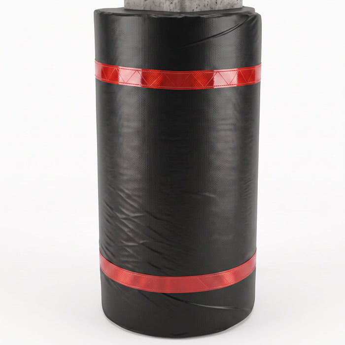 60" x 44" / BLACK / RED