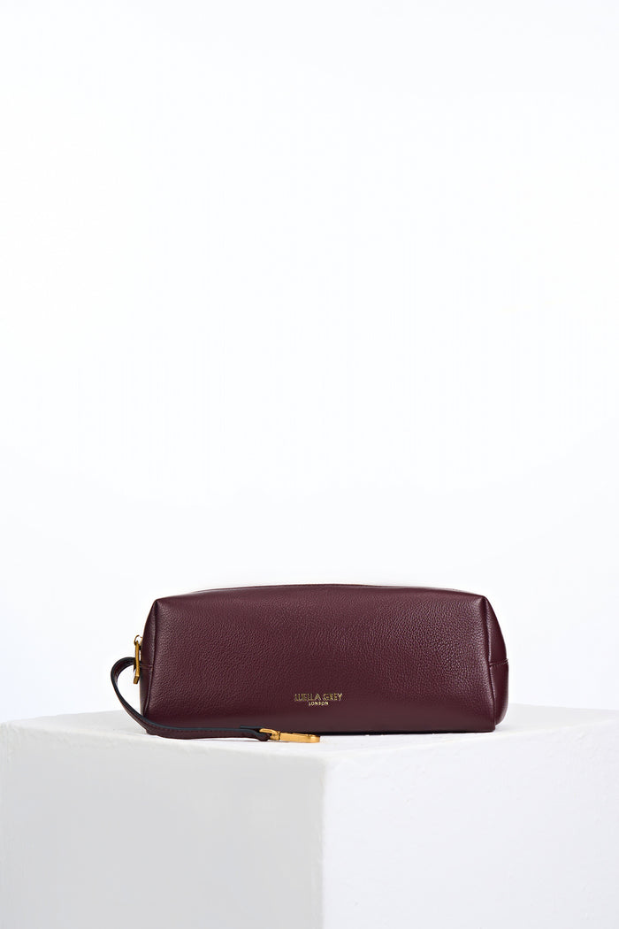 Paige Black Cherry Small Whipstitch Tote