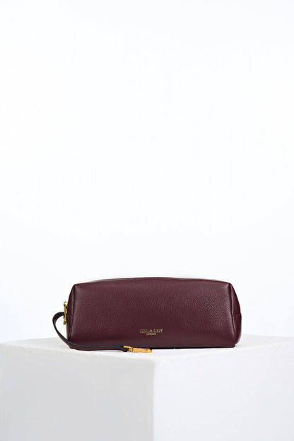 Paige Black Cherry Small Whipstitch Tote