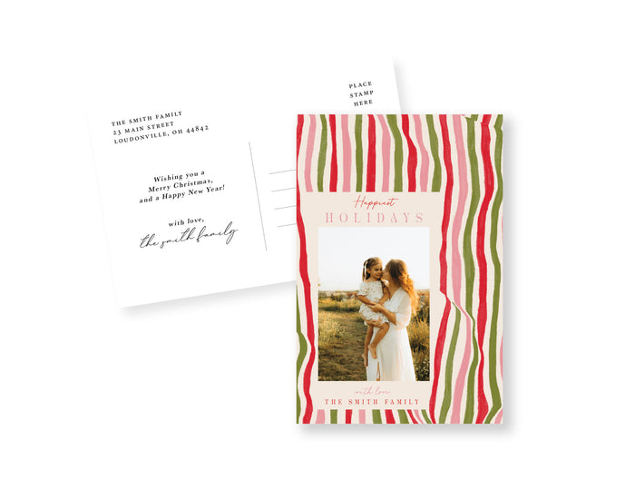 Painted Lines Postcard