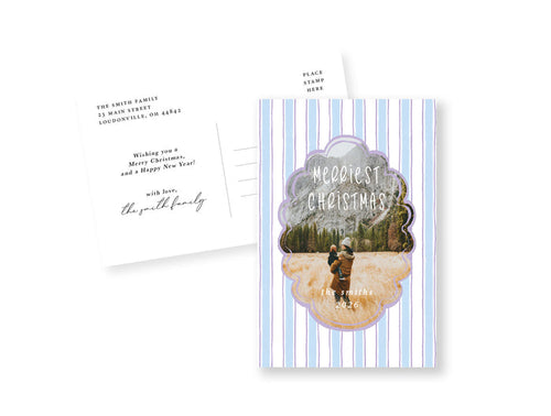 Pastel Stripes Postcard